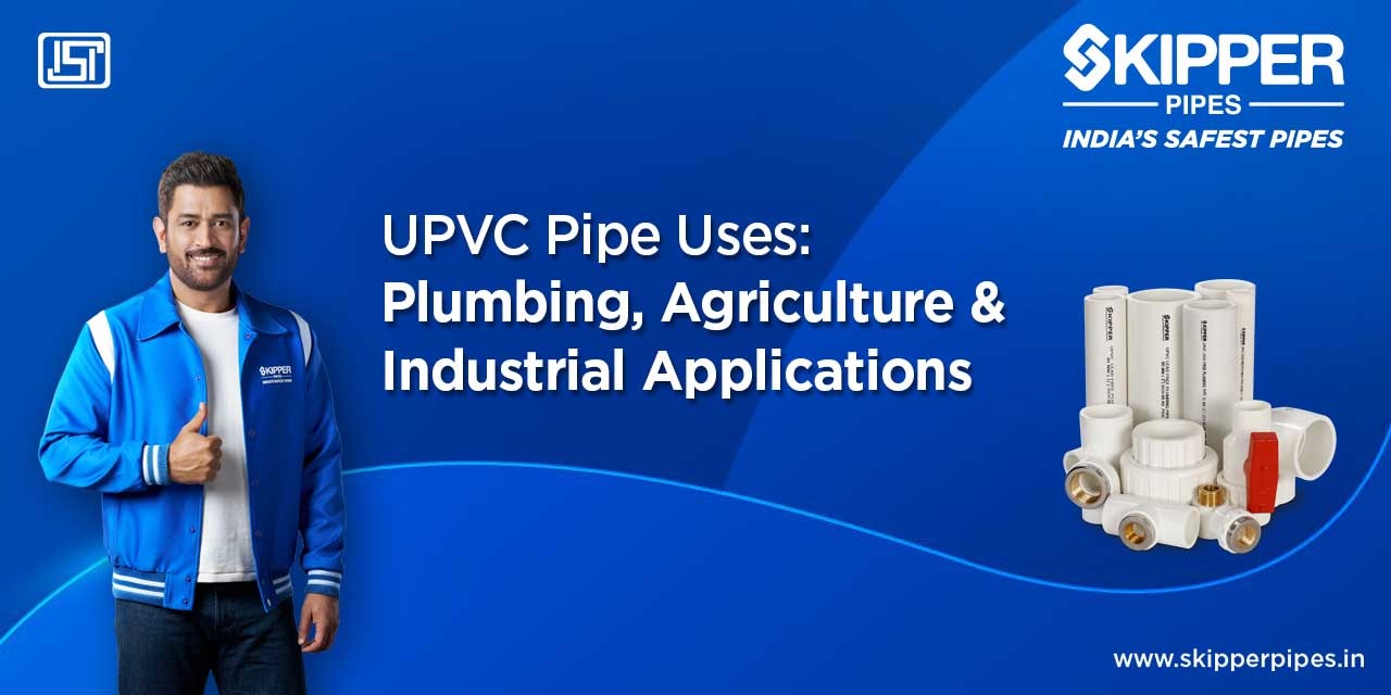 UPVC pipes used in industrial applications