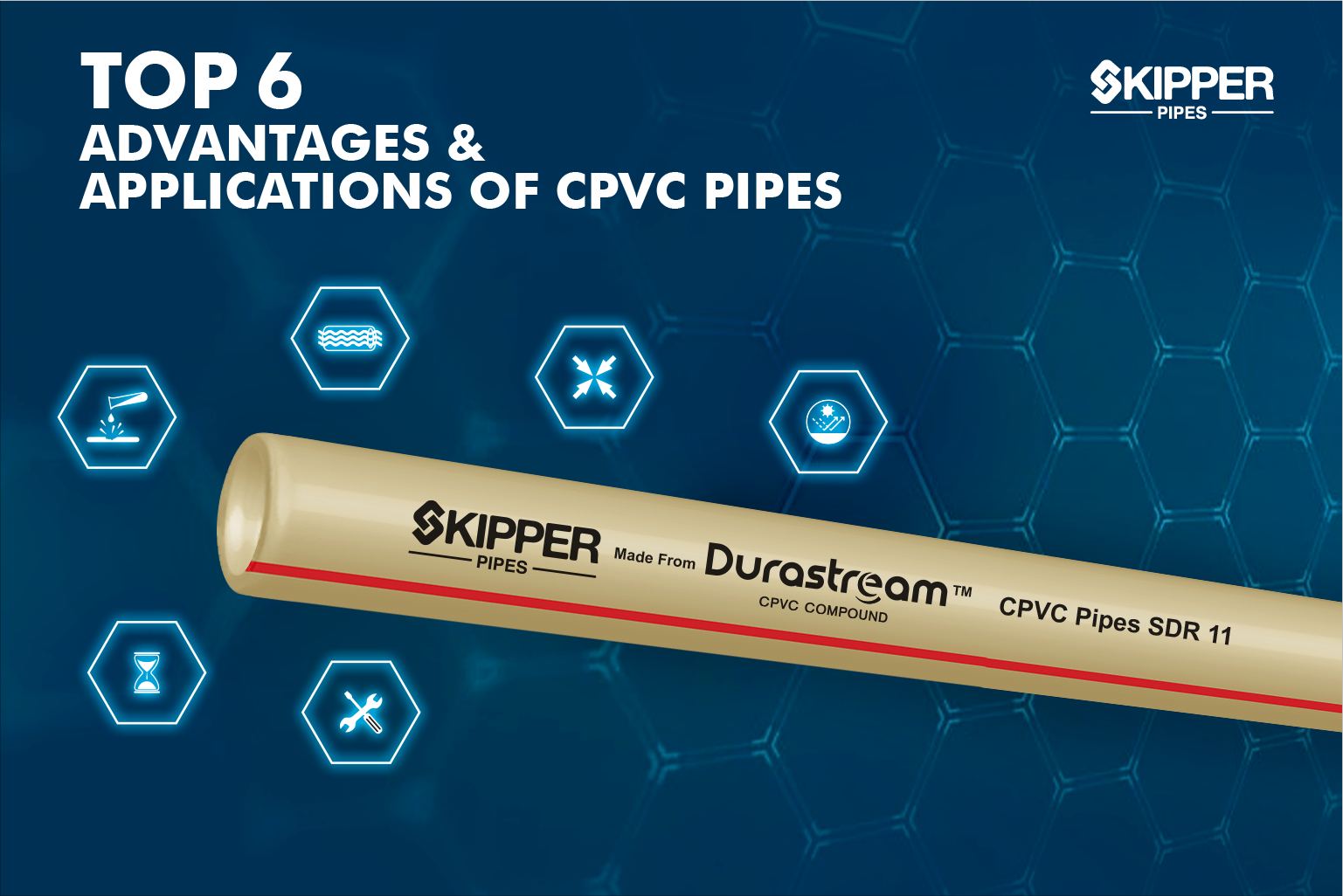Top 6 Advantage and Applications of CPVC Pipes
